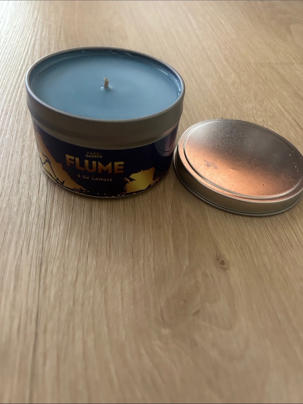 🤎 Park Scents FLUME candle 8oz tin NEW